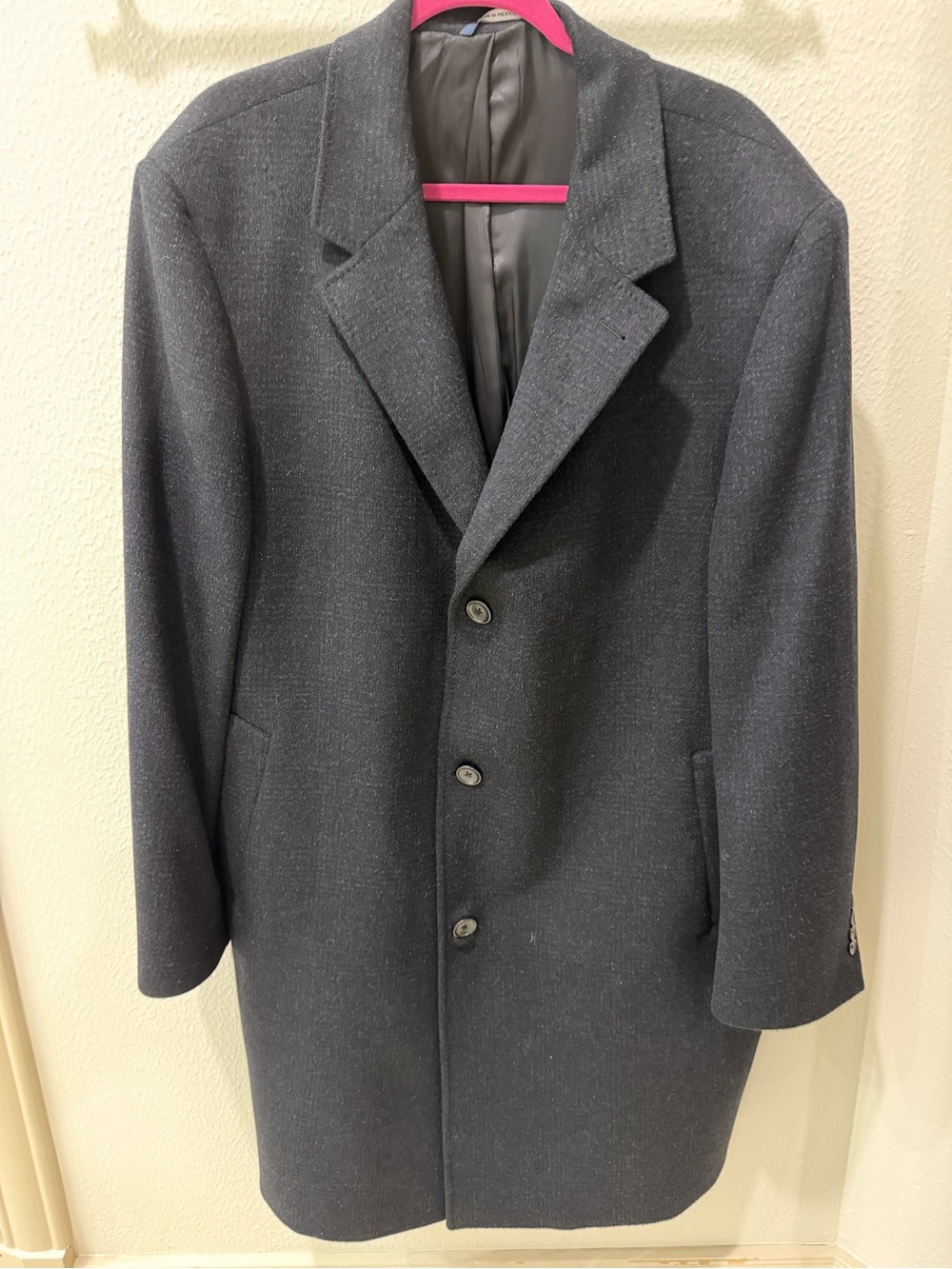 Ralph Lauren Dark Charcoal Gray Men's Single-Breasted Coat